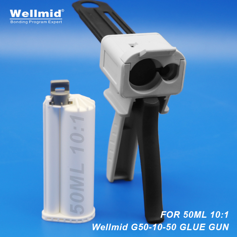 Epoxy AB Glue Gun 50ml Dual Cartridge 10:1 Mix Ratio Adhesive Dispensing Tool