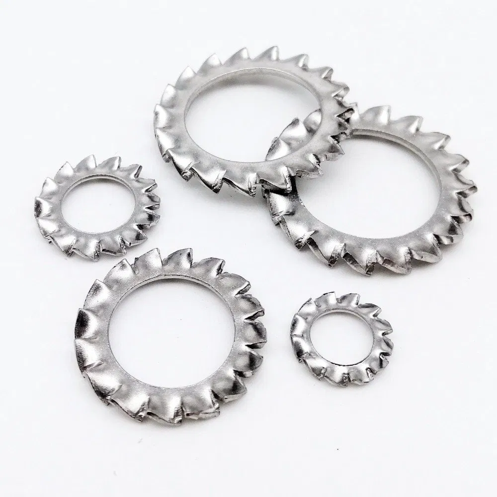 #4 #6 #8 #10 Spring Steel Washer Zinc Plated Internal-Tooth Lock Washer
