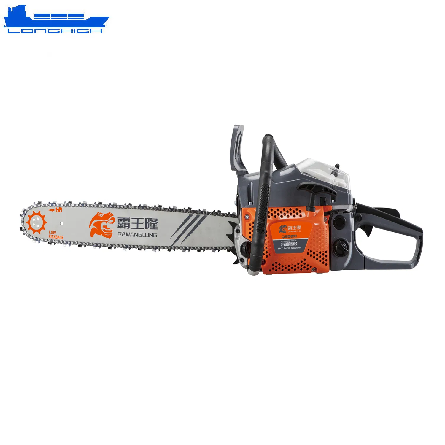 CE-zertifizierte 58-cc-Benzinkettensäge mit leistungsstarkem Motor