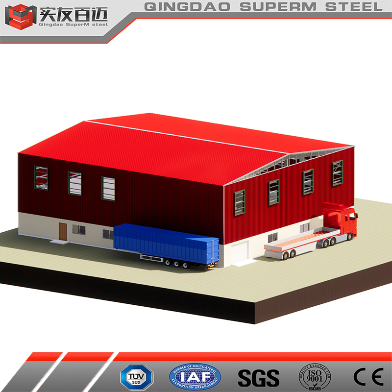 Prefab Light Steel Structure Workshop Construction Pre-Engineered Metal Building Materials Kits