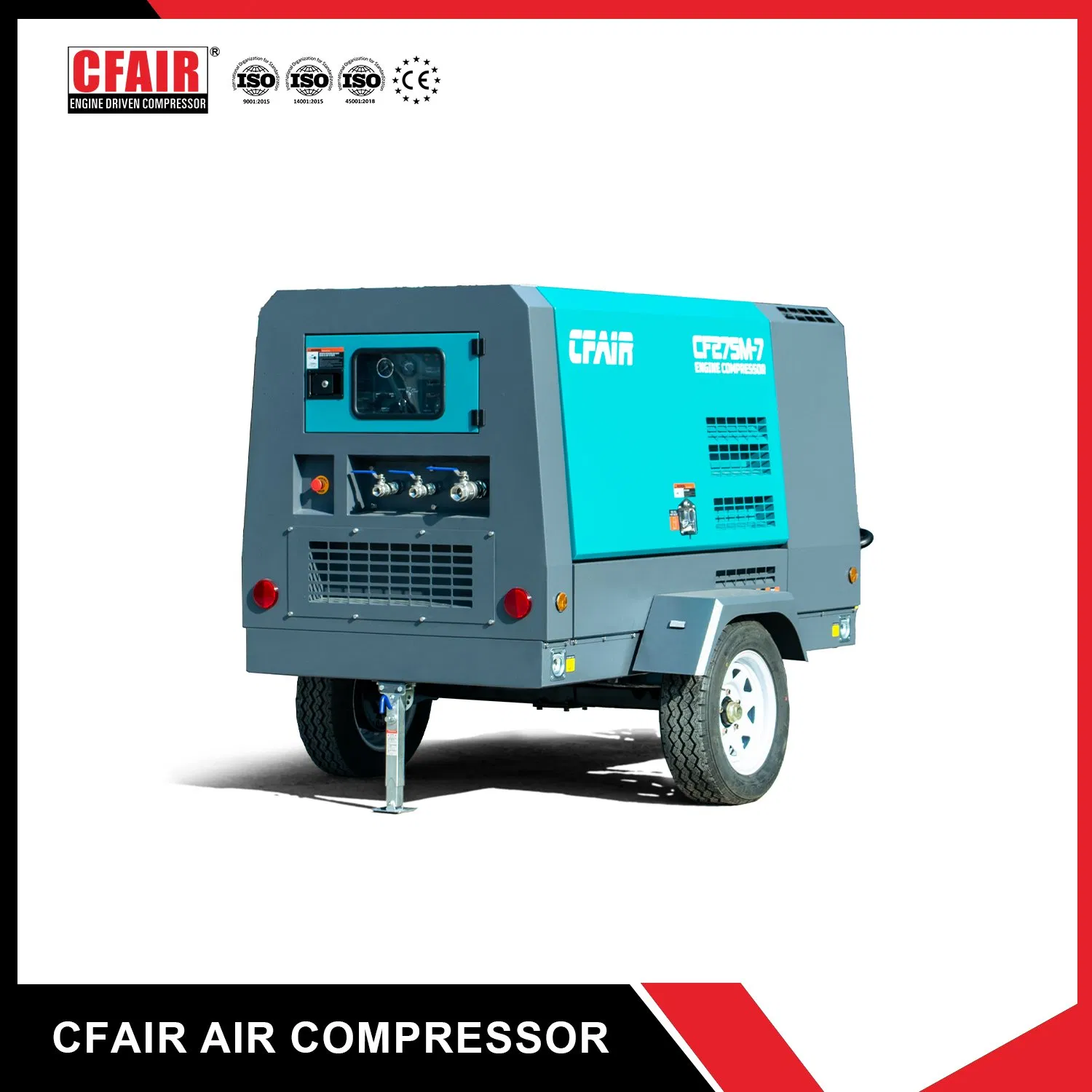 Cfair Compressore d'aria portatile a vite da 265 cfm per l'edilizia