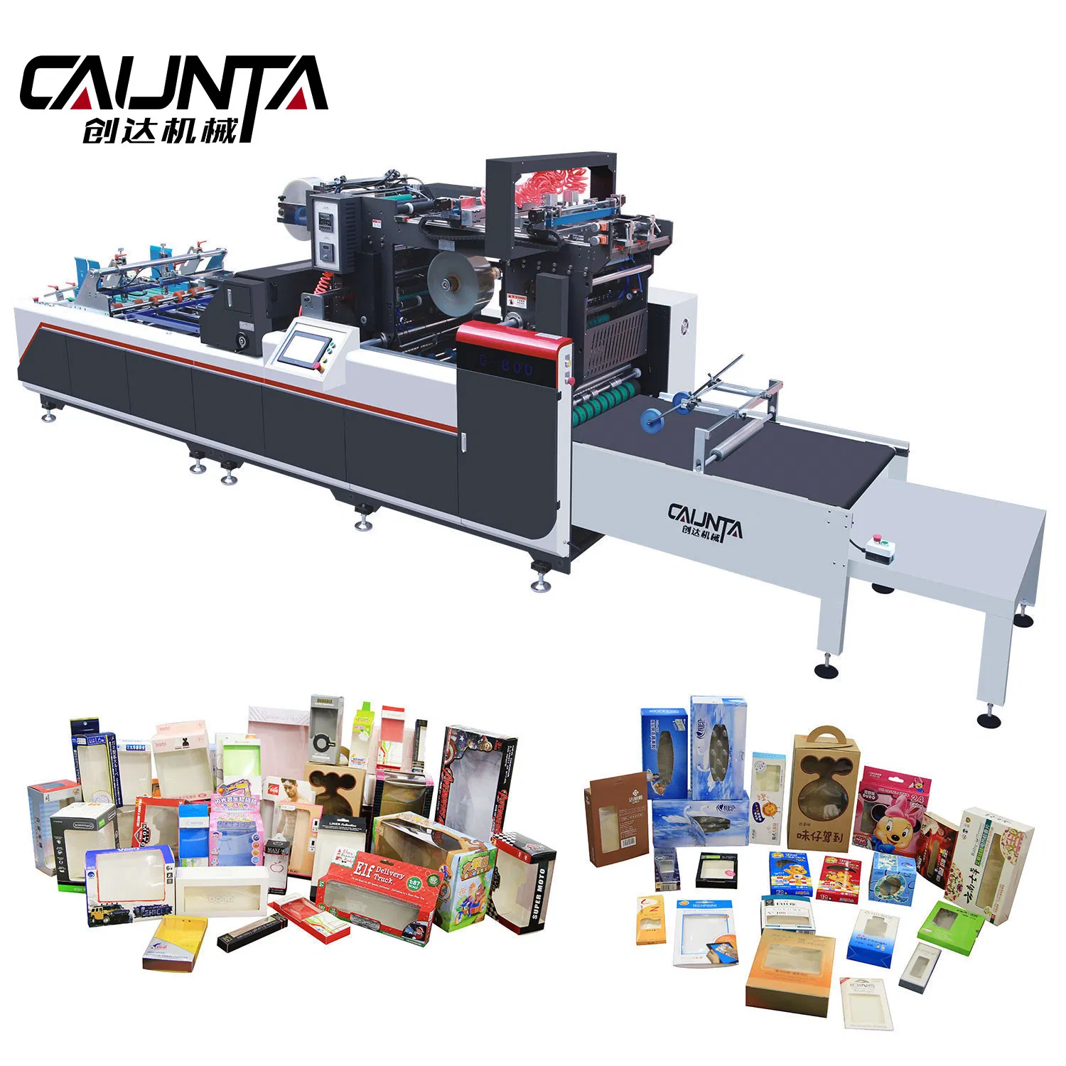 G-1080 CE Paper Bag Making Machine with Window Patching and Punching