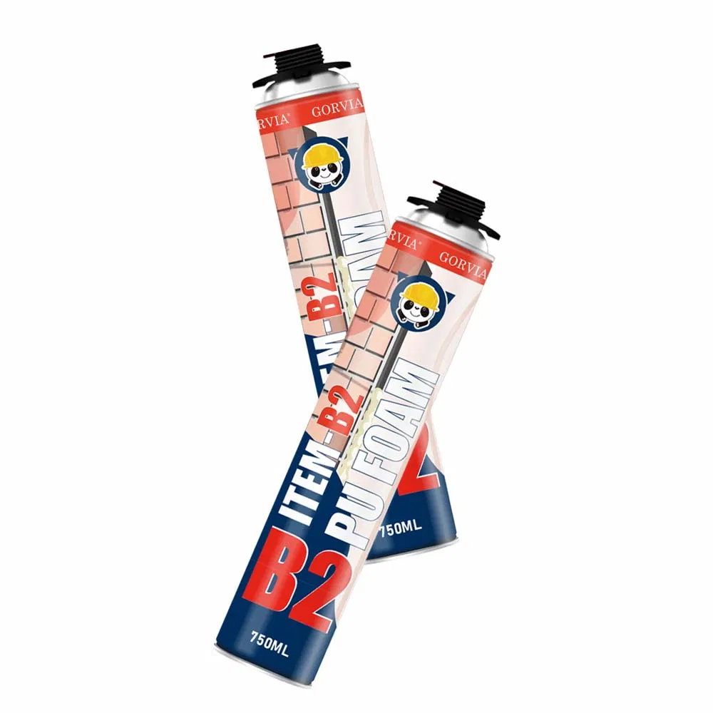GORVIA Item-B2 750ml Fire Self Extinguished Fire Retardant PU Foam Sealant for Construction