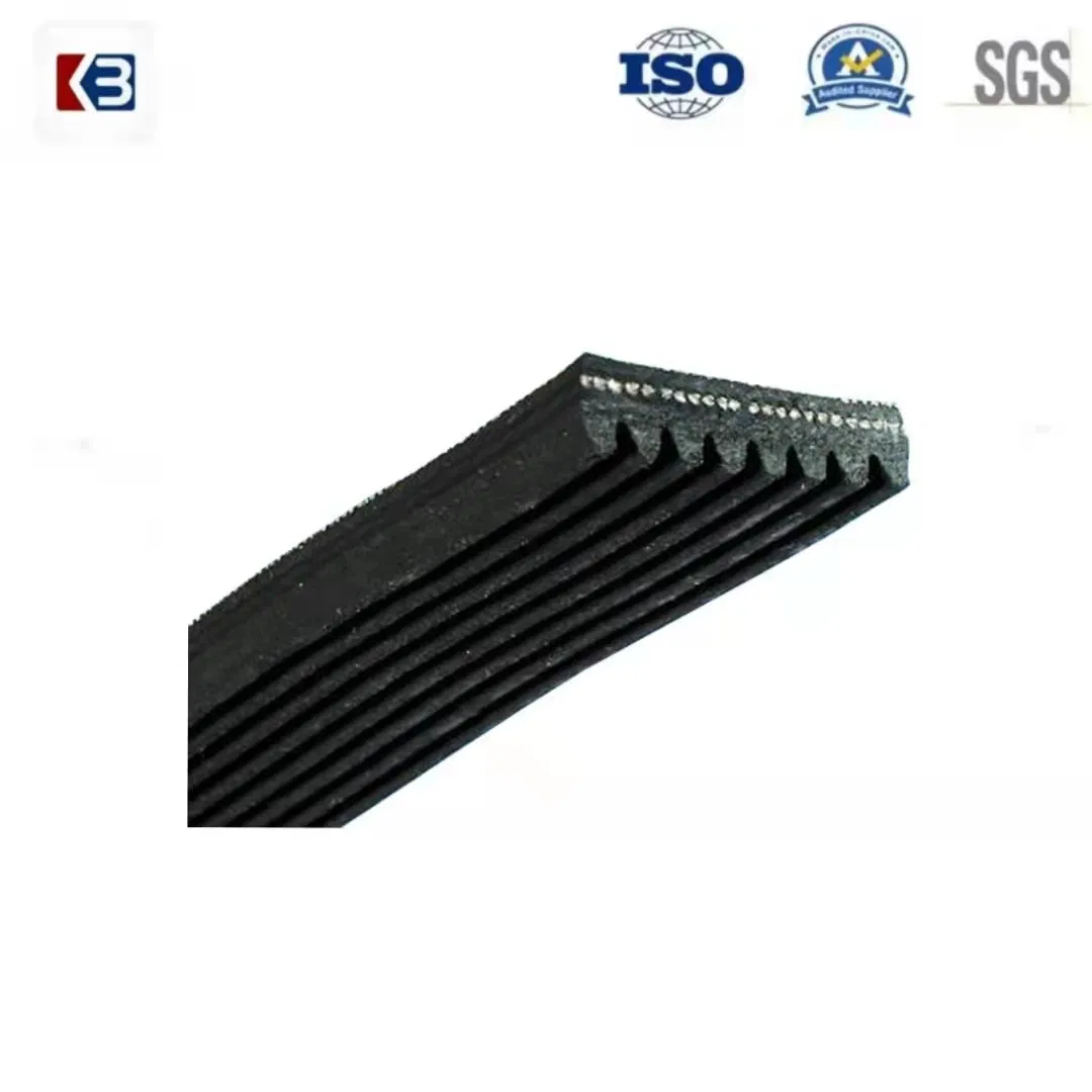 Black Rubber Multi-Wedge Multi-Groove Competitive Transmission V Belt Pk Belt