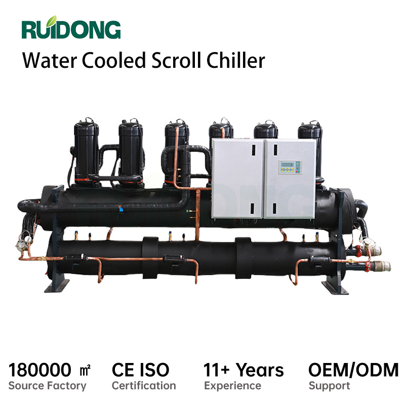 Unità di raffreddamento a risparmio energetico a bassa rumorosità con chiller scroll ad acqua