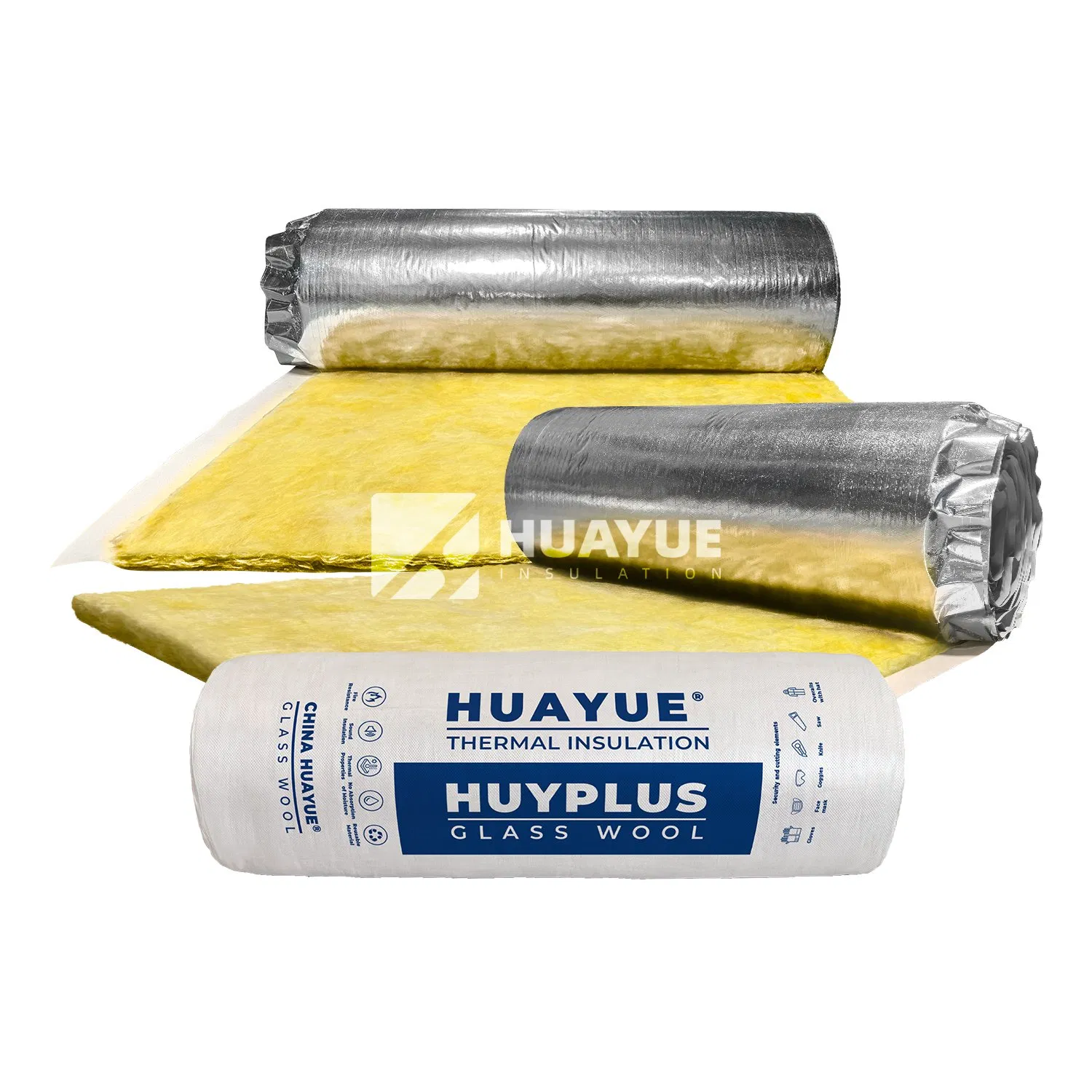 50mm Aluminum Foil Glass Wool Blanket for Roof Insulation