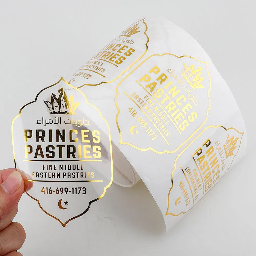 Individuelle OEM-Lebensmittelverpackungsetiketten aus Papier mit ISO9001-zertifizierter Produktionslinie
