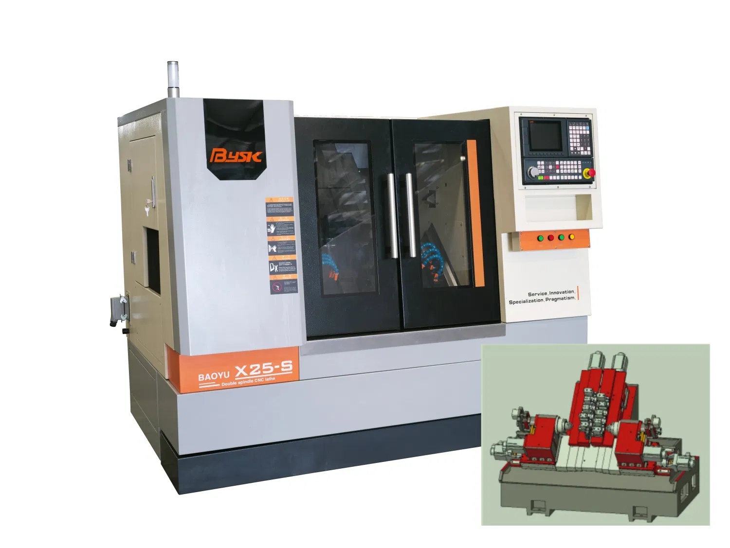 Slant Bed Automatic CNC Turning Drill Grinder Milling Router Metal Lathe Machine