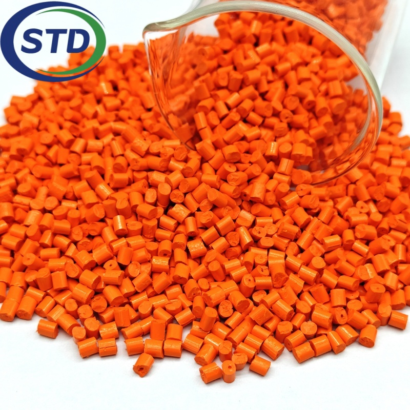 Standard Orange Masterbatch Pellets High Performance Colorful Particles for Packaging Film
