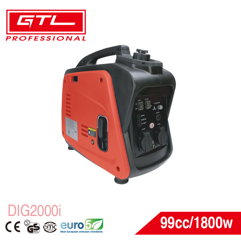 Generatore intelligente inverter digitale portatile a benzina 99 Cc 50 Hz 4 tempi per campeggio (DIG 2000I)