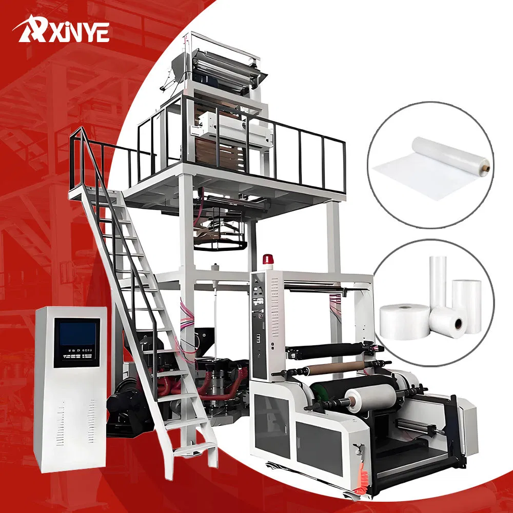 High Speed HDPE/LDPE/LLDPE/PE/PP Plastic Film Blowing Machine Film Extruder