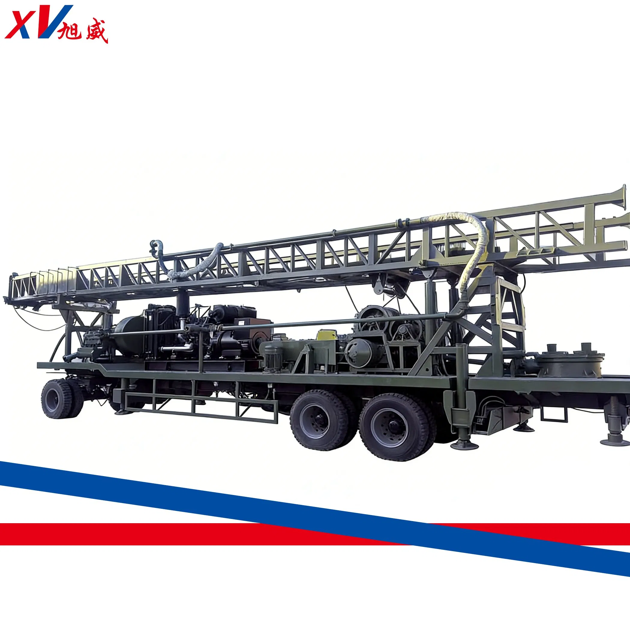 600-1000m Truck-Mounted Water Well Drilling Rig, Deep Hole Drilling Equipment, Easy to Move