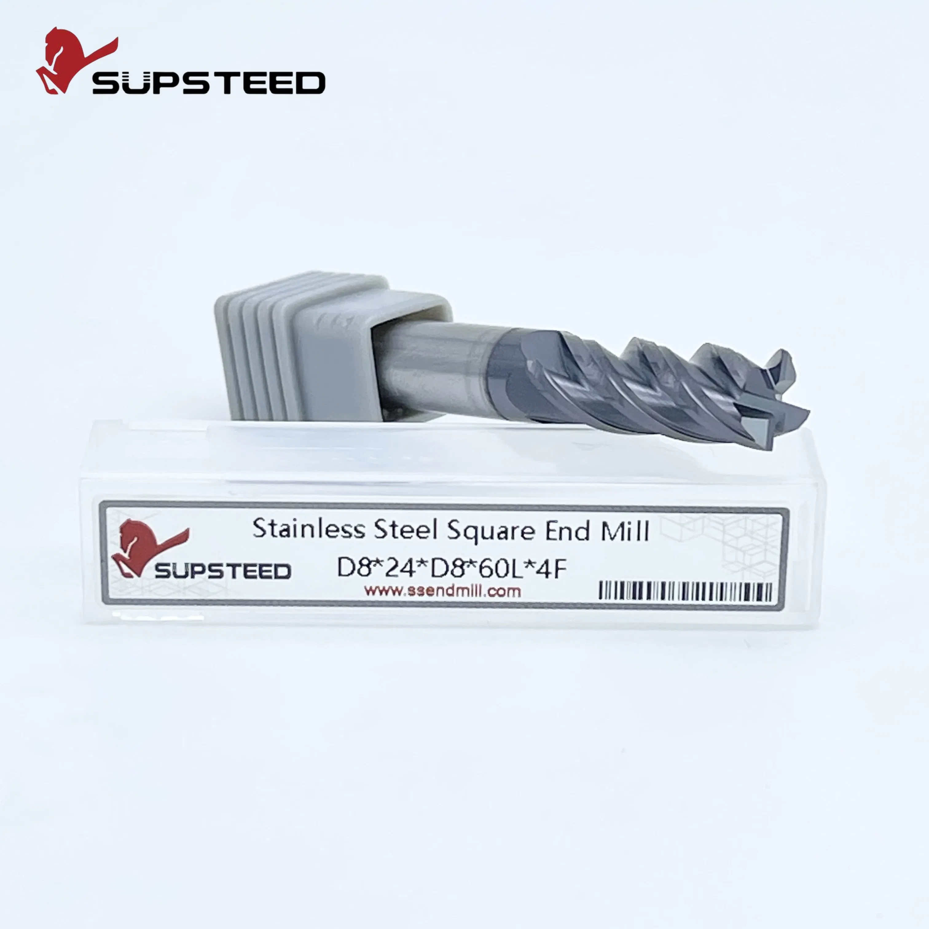 HSS Stainless Steel CNC Machine Solid Tungsten Steel Carbide Milling Cutter CNC Tool Straight End Mill