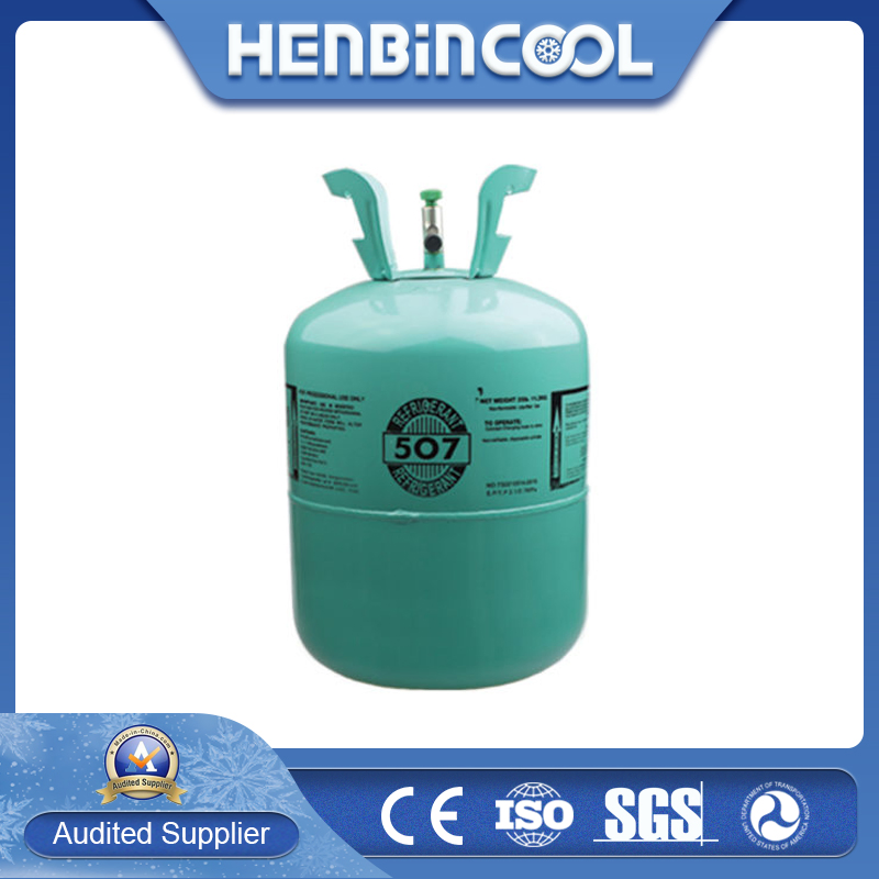 Gas refrigerante puro al 99,9% R507 in bombola d'acciaio usa e getta
