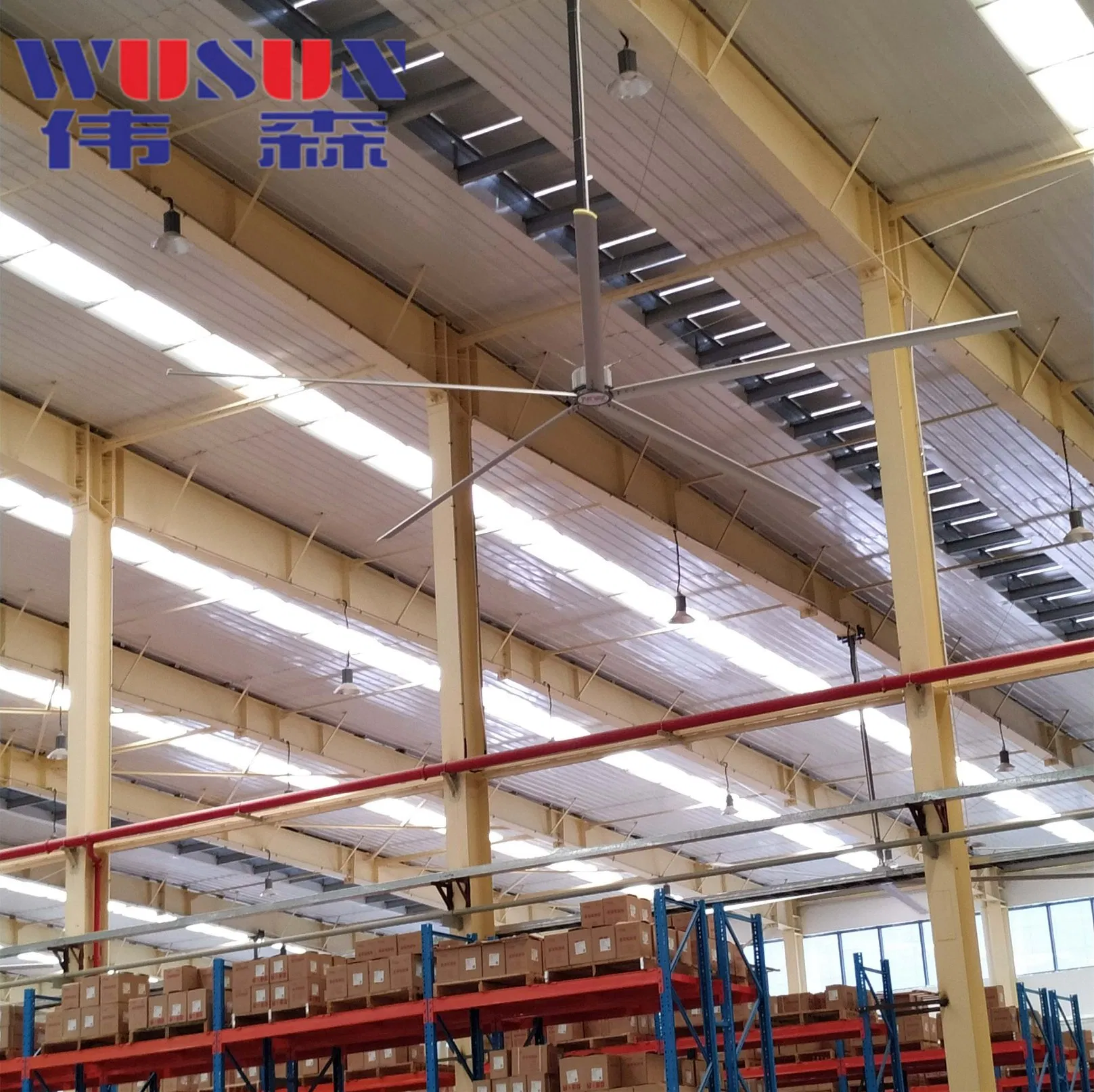 Ventilatore a soffitto di grandi dimensioni per raffreddamento ad aria e ventilazione