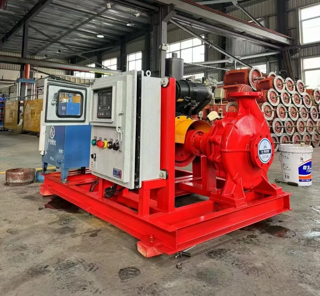 Beloni Diesel Engine Horizontal Mehrstufige Industrielle Mischstrom-Chemie-Doppelsaugpumpe