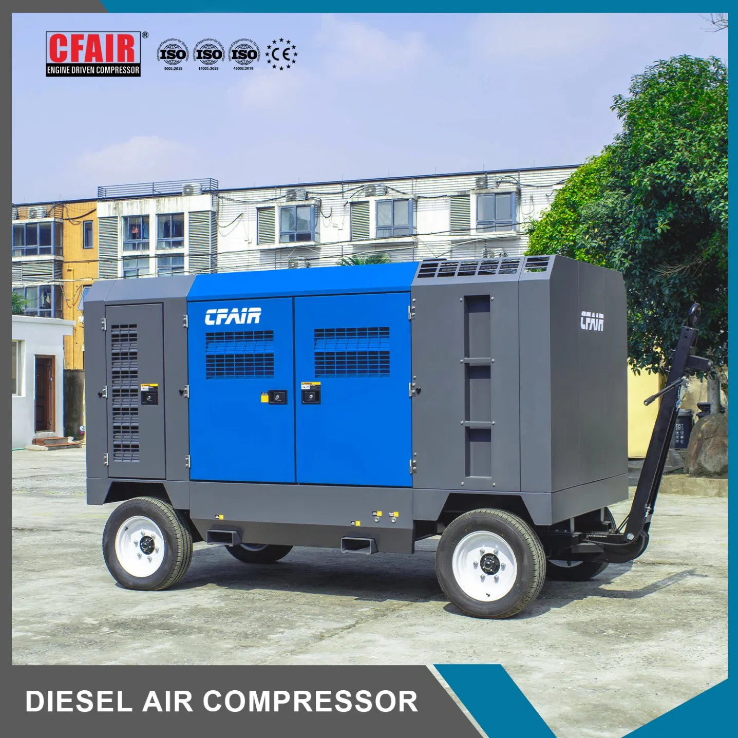830cfm 150psi High Pressure Portable Diesel Air Compressor