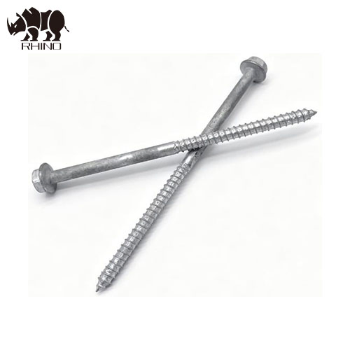 Hex Flange Head Half-Threaded Wood Screw HDG Structural Deck Screw