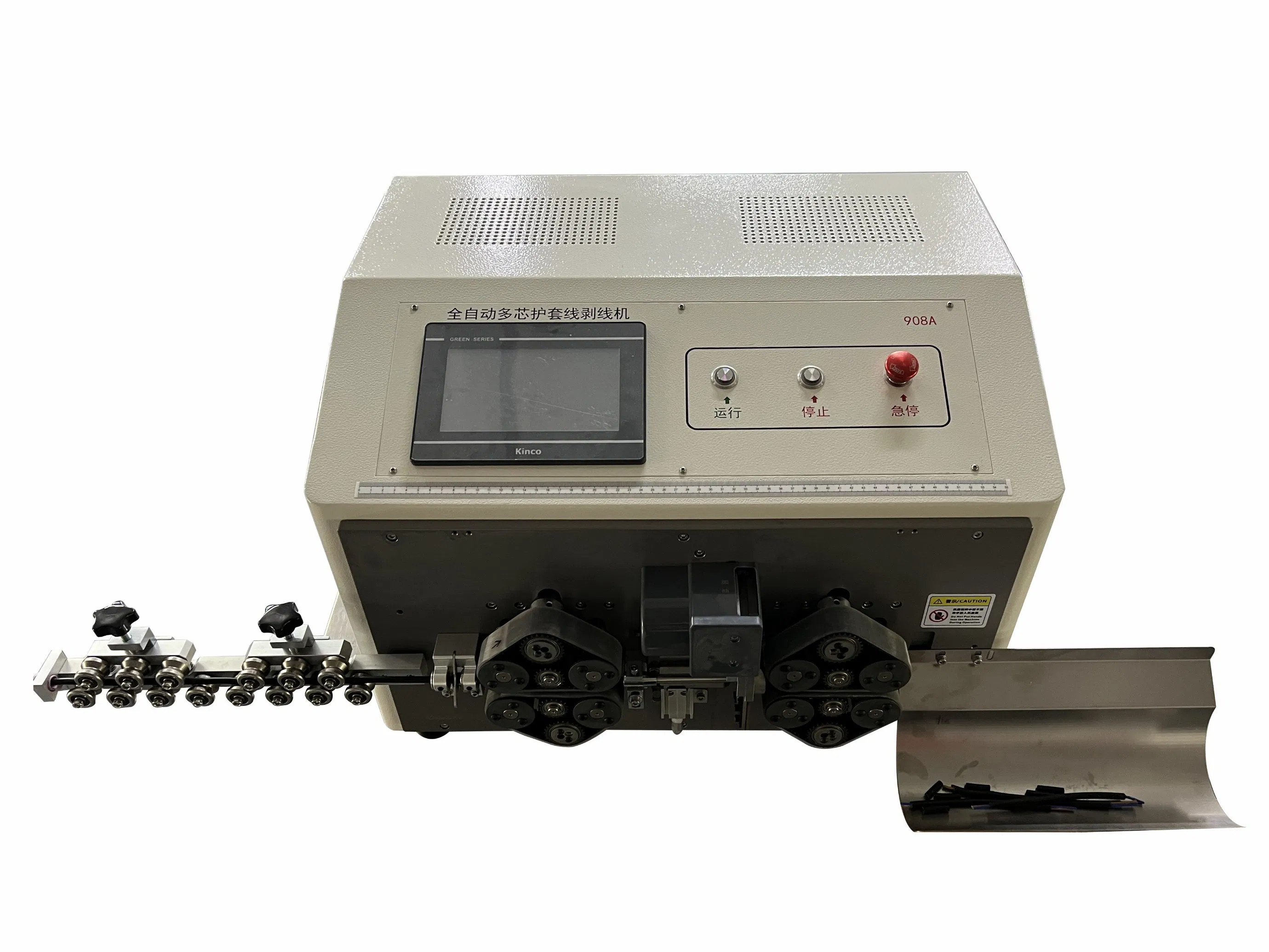 Automatic Power Cord Wire Cable Meter Counting Cutting and Stripping Peeling Machine
