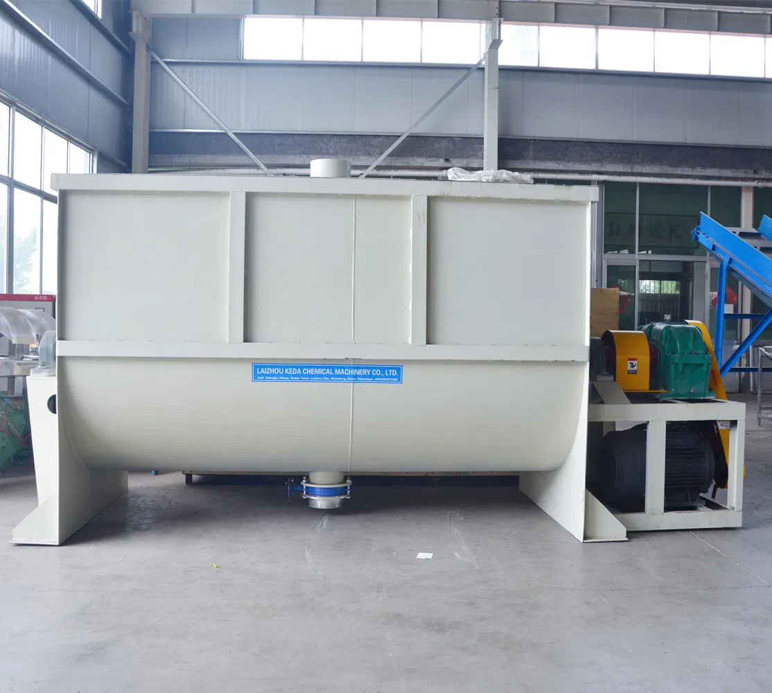 Horizontal Double Ribbon Mixer Wall Putty Powder Mixing Machine