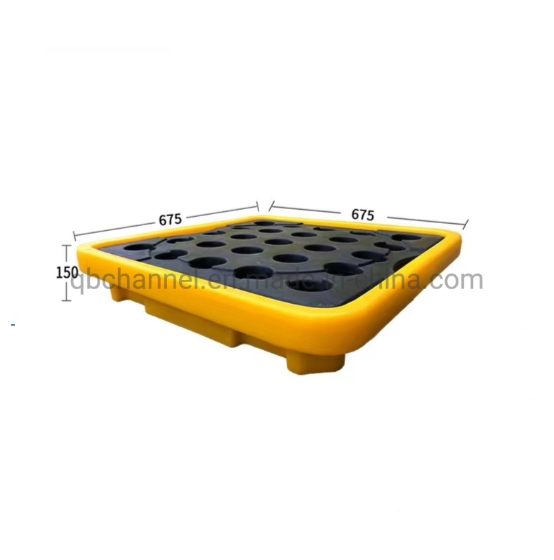 Vassoio di contenimento per perdite per fusto per olio in plastica HDPE da 9 Gal/43 L