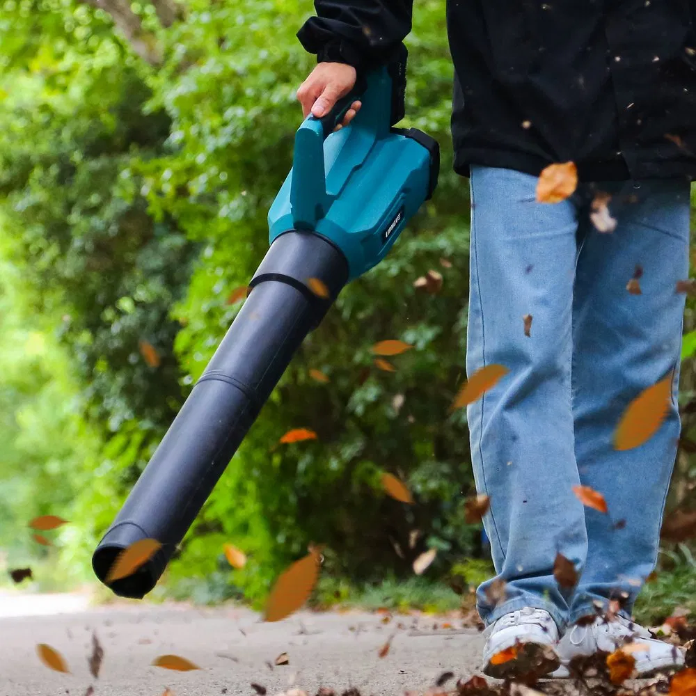 Soffiatore per foglie senza fili Liangye 20V per la pulizia di patio e giardino all'aperto con batteria ricaricabile