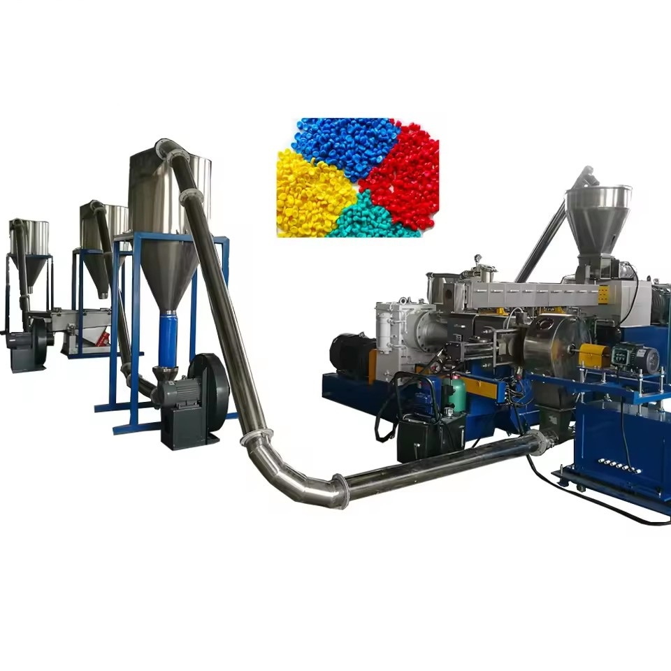 Ligne de production de granulés plastiques Machine de granulation de matière première PVC