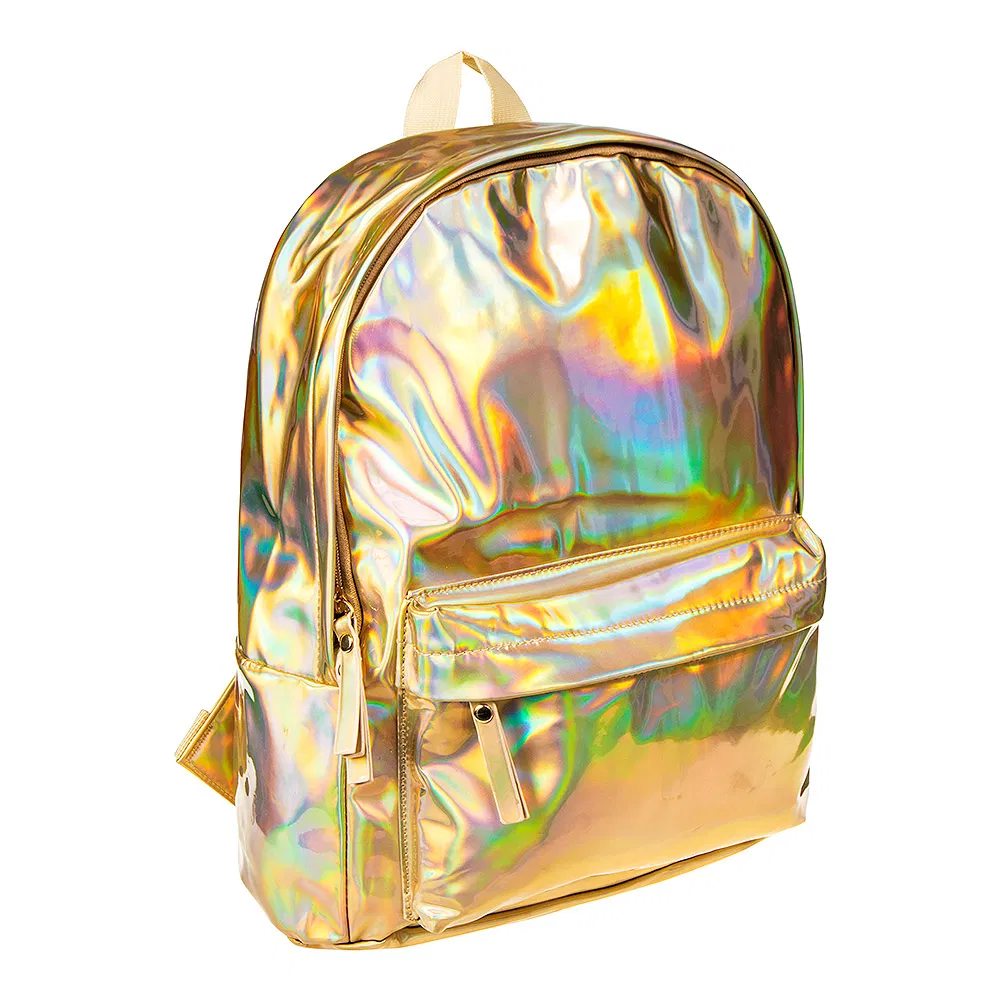 80s/90s Foil Metallic Shiny Holographic Festival Backpack