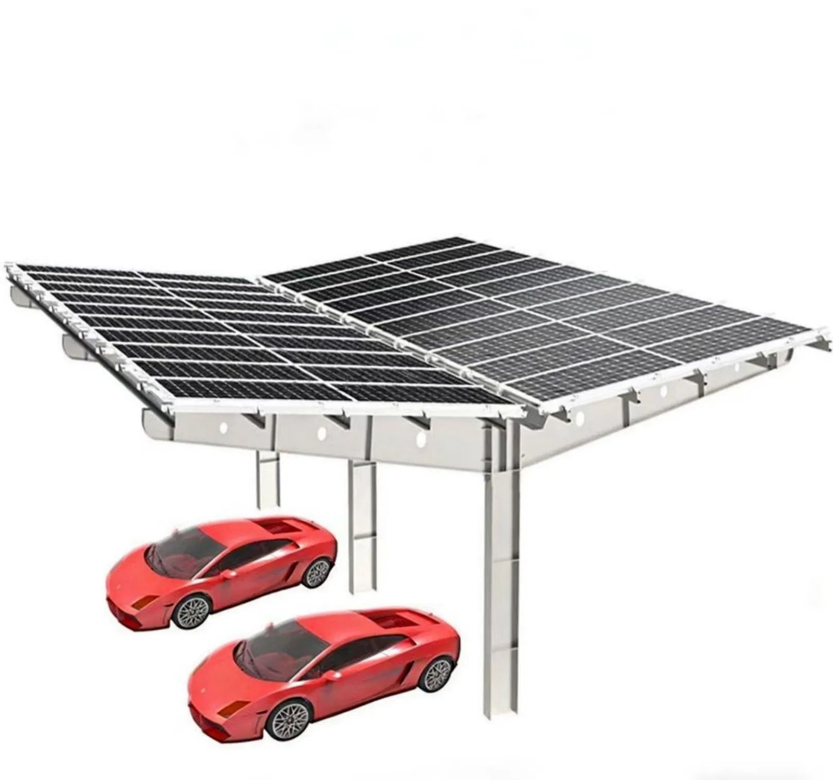 SUS304 Smart Design Multiple Functions Practical Solar Photovoltaic Carport
