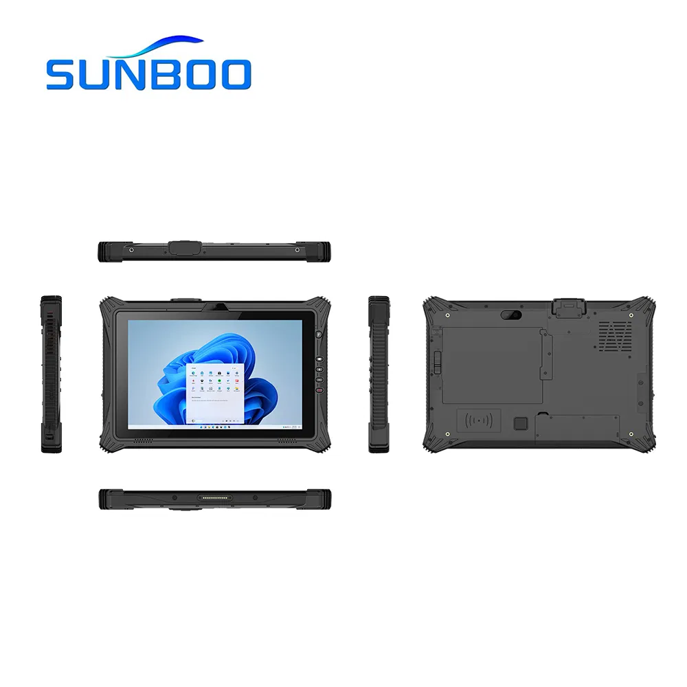 Tablet Windows rugged IP65 da 10,1 pollici con NFC, tablet industriale octa-core