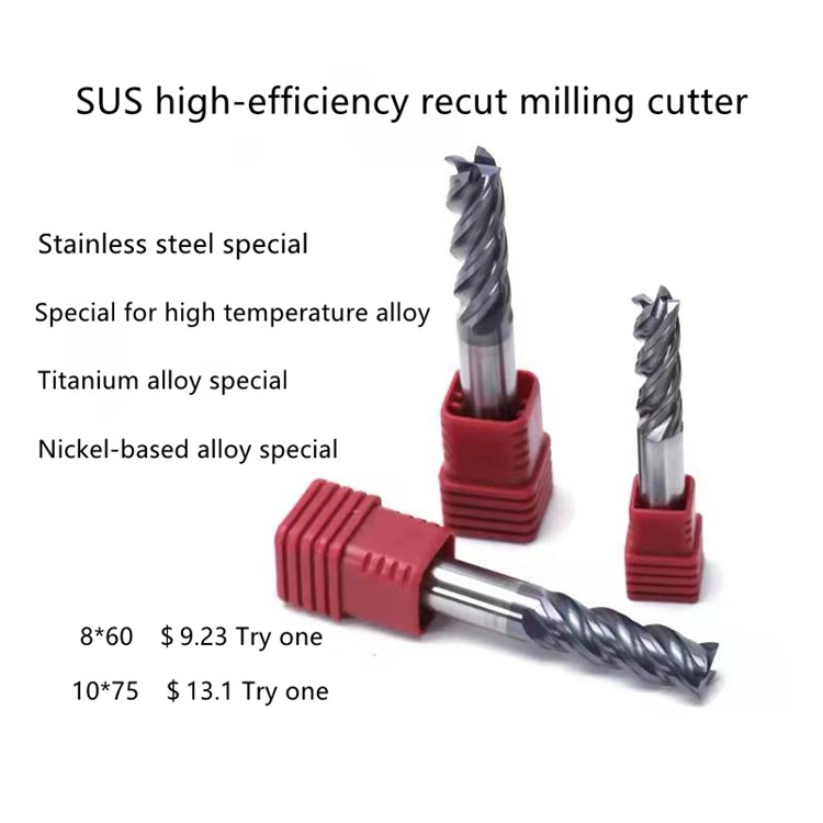 Wyk Carbide CNC Square End Mill Milling Cutter for Stainless Steel