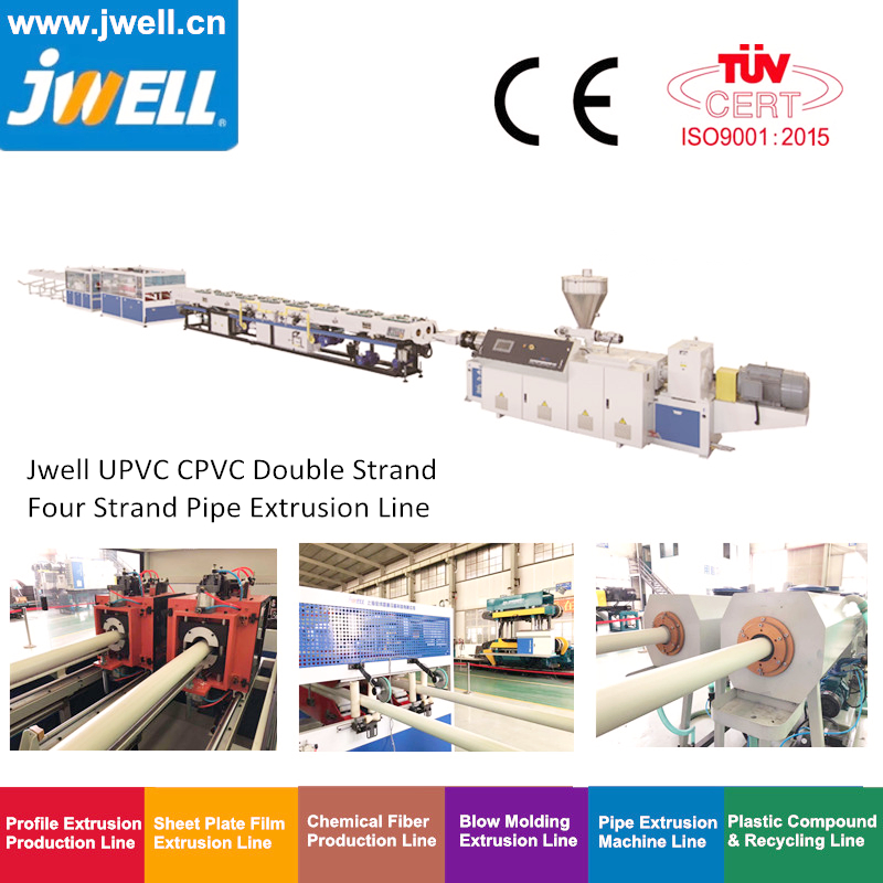 Plastic PVC/PE/PP/PPR/LDPE Sewage/Pressure/Gas Pipe & Electricity Conduit Pipe/Tube/Window Profile/Sheet Extrusion/Extruding Making Machine