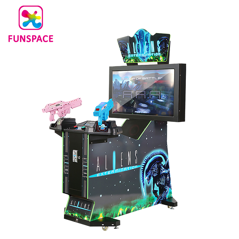 High Quality Amusement Park Video Game Gun Simulator Coin Operated Aliens Arcade Shooting Game Machine
