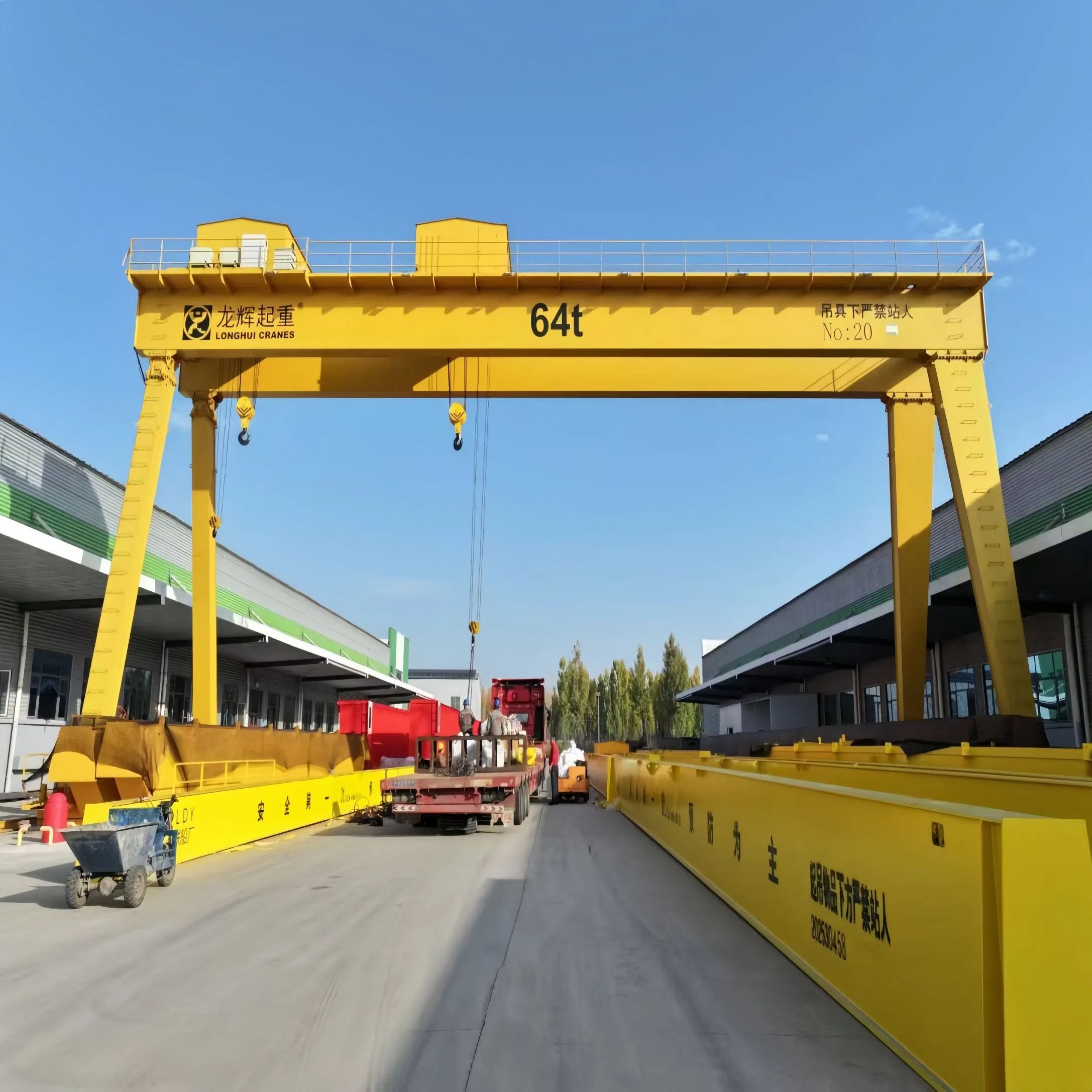 Heavy Duty Electric Double Girder Gantry Crane for Steel Plant