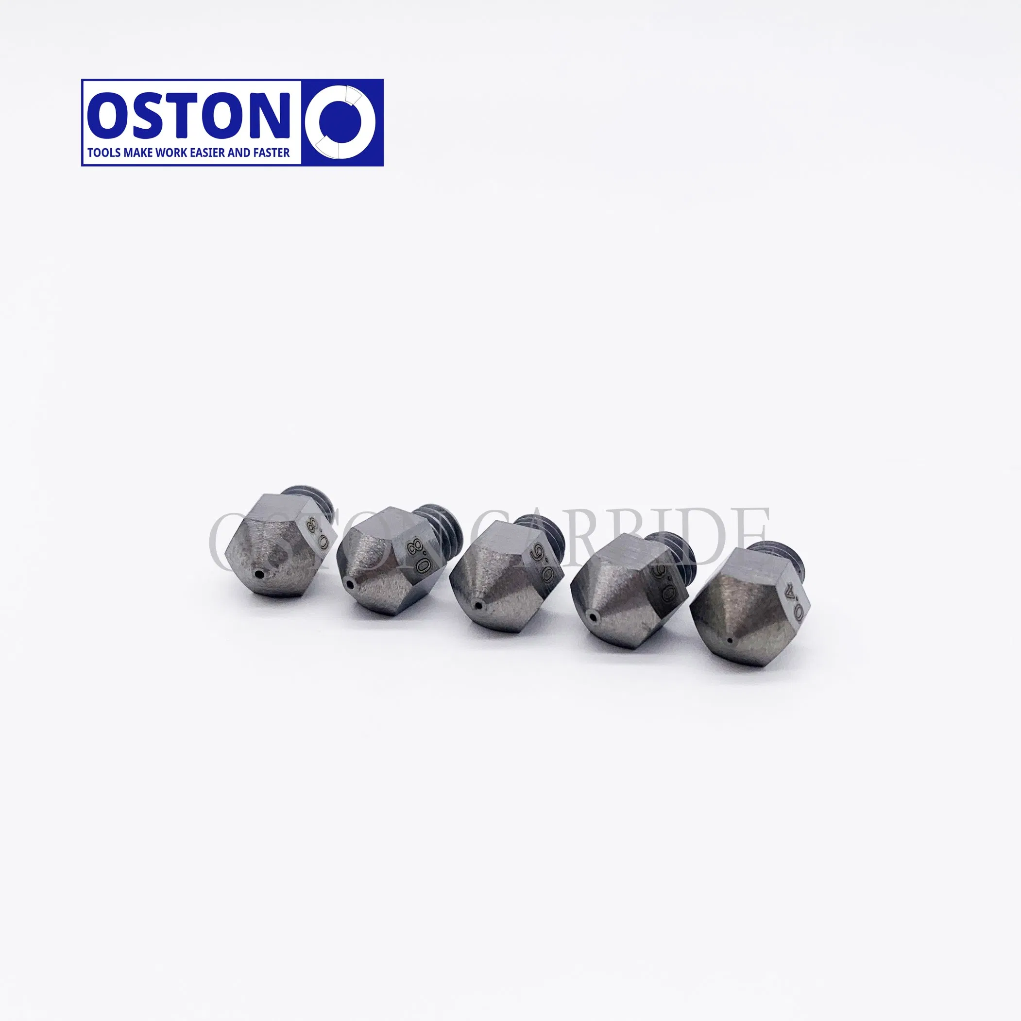 K20 High Hardness 0.4mm Mk8 Mk10 3D Printer Nozzles Roughness Ra0.8