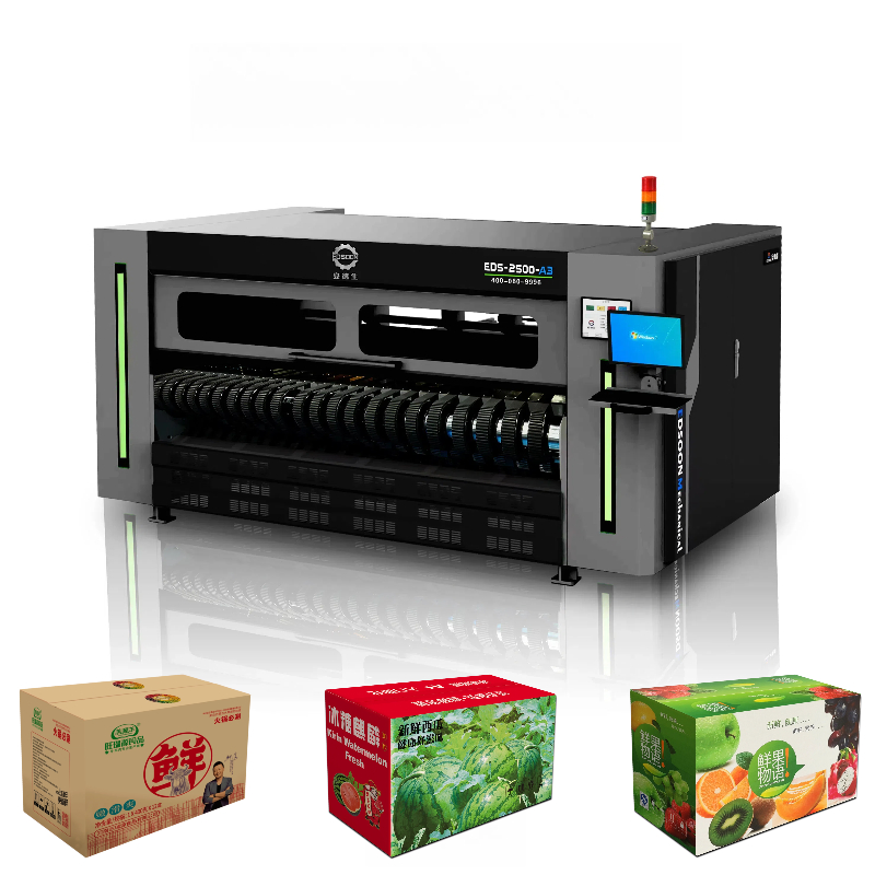 Mehrfarben-Einpass-Digitaldrucker für Wellpappkartons