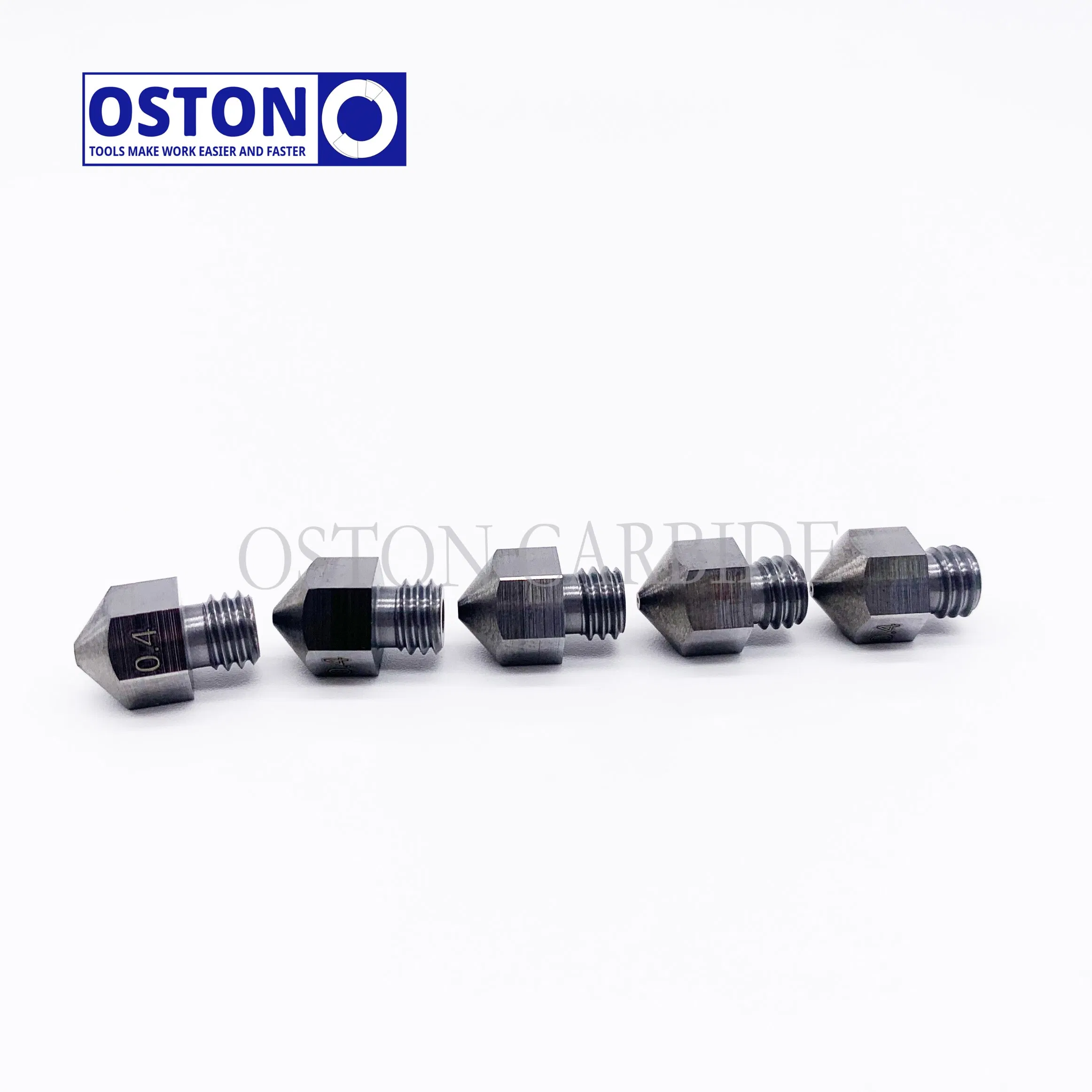 Hard Alloy 0.4mm Tungsten Carbide MK10 3D Printer Nozzle
