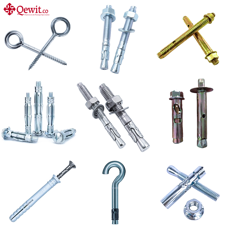 Stainless Steel/Carbon Steel Scaffold Fixing Bolt, Screw, Plug, Washer, Nut Fixing Fastener
