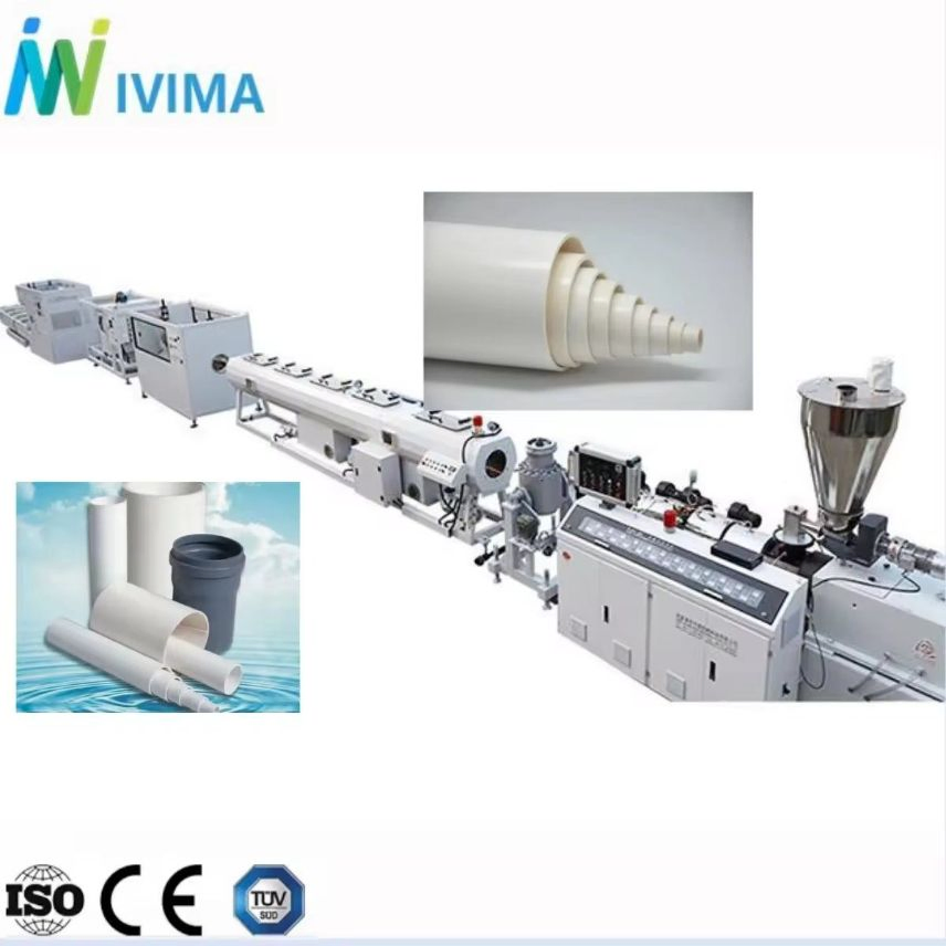 Linea di estrusione per la produzione di tubi in PVC per condotte d'acqua