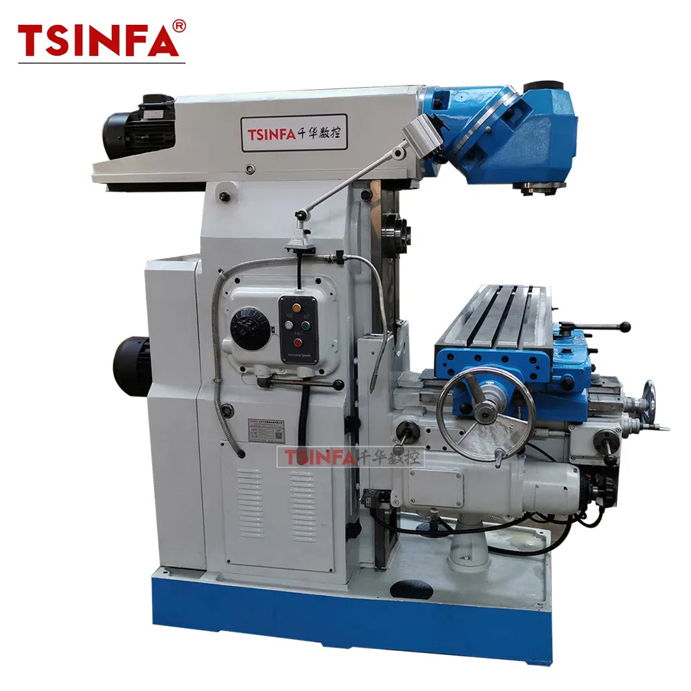 Universal 360 Swivel Head WN736C Vertical Horizontal RAM Type Knee-and-Column Milling Machine