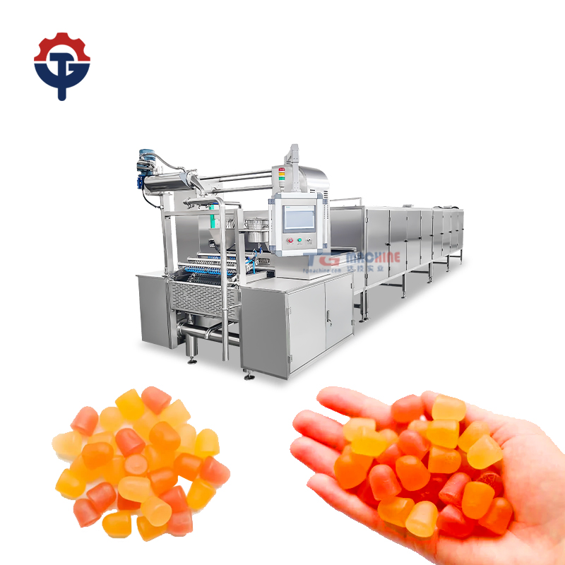 Halb- oder vollautomatische Weichbonbon-Produktionslinie für Bonbonfabrik