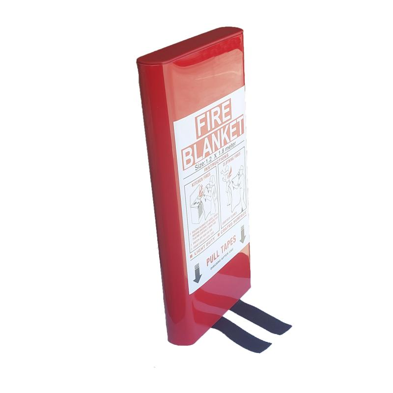 Silicone-Coated Fiberglass Fire Suppression Blanket for Kitchen Use