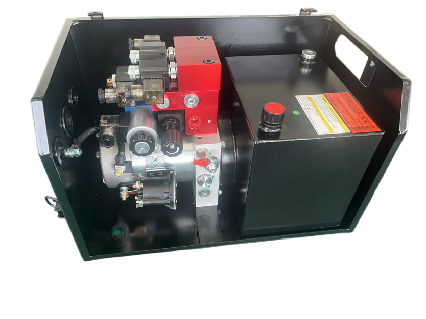 DC 12V 1.6kw Two Way Double Acting Mini Hydraulic Power Unit with Gear Pump