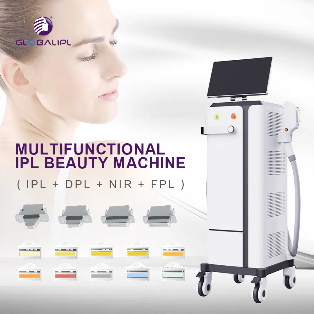 Vertical Multifunctional E Light IPL Machine for Painless Ladies Vagina Hair Removal