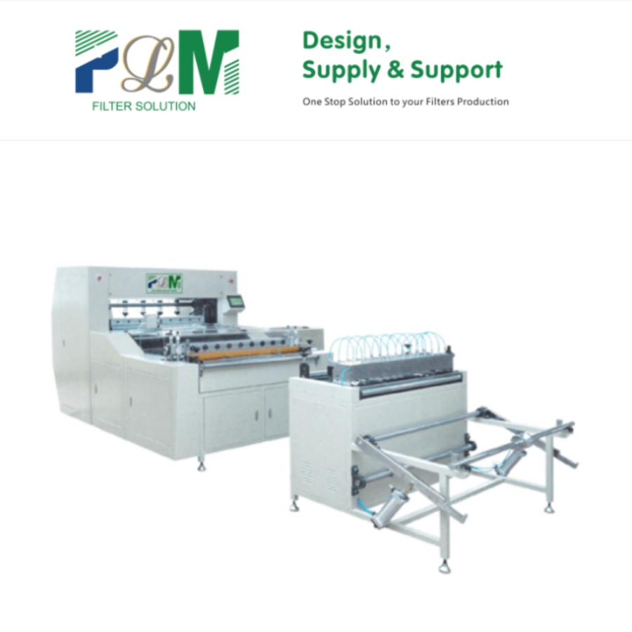 Center Tube Rolling Full Auto CNC Knife Paper Pleating Machine