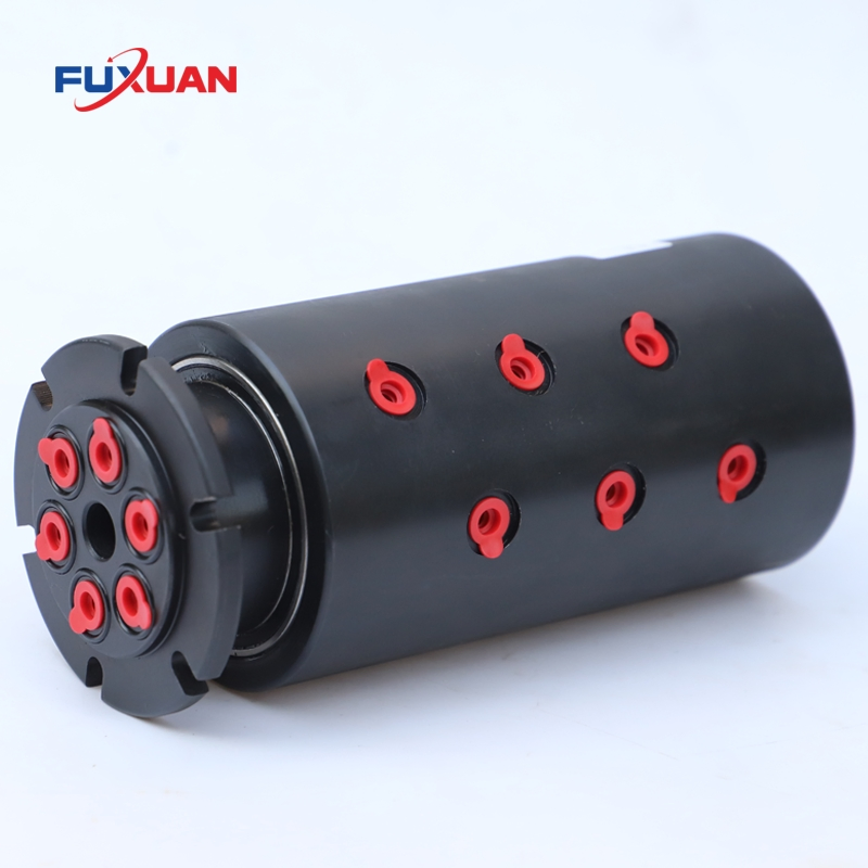 6 Channel Hydraulic Oil Rotary Unions Multi-Passage Multiport Rotating Joints