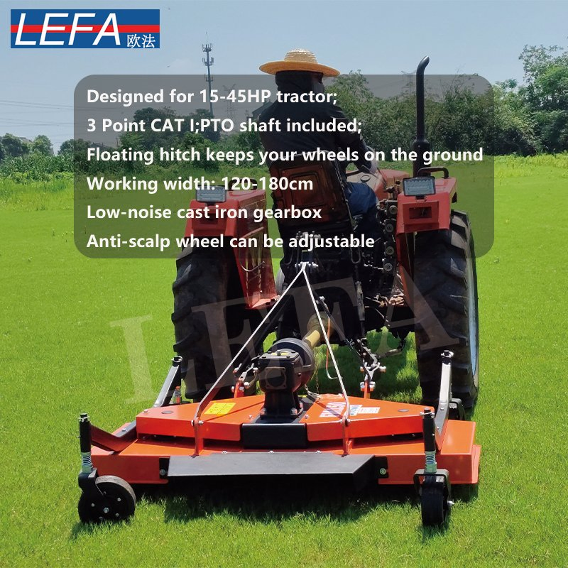 Lefa Mini Excavator Flail Mower Y Blades Hydraulic Tractor Flail Mower