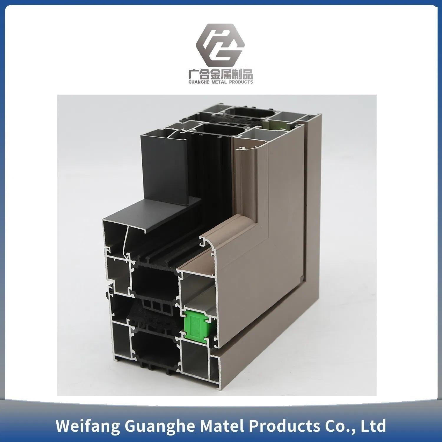 Aluminium Windows Profiles Double Glazed Sliding Door Profiles Heat Insulation Impact Windows