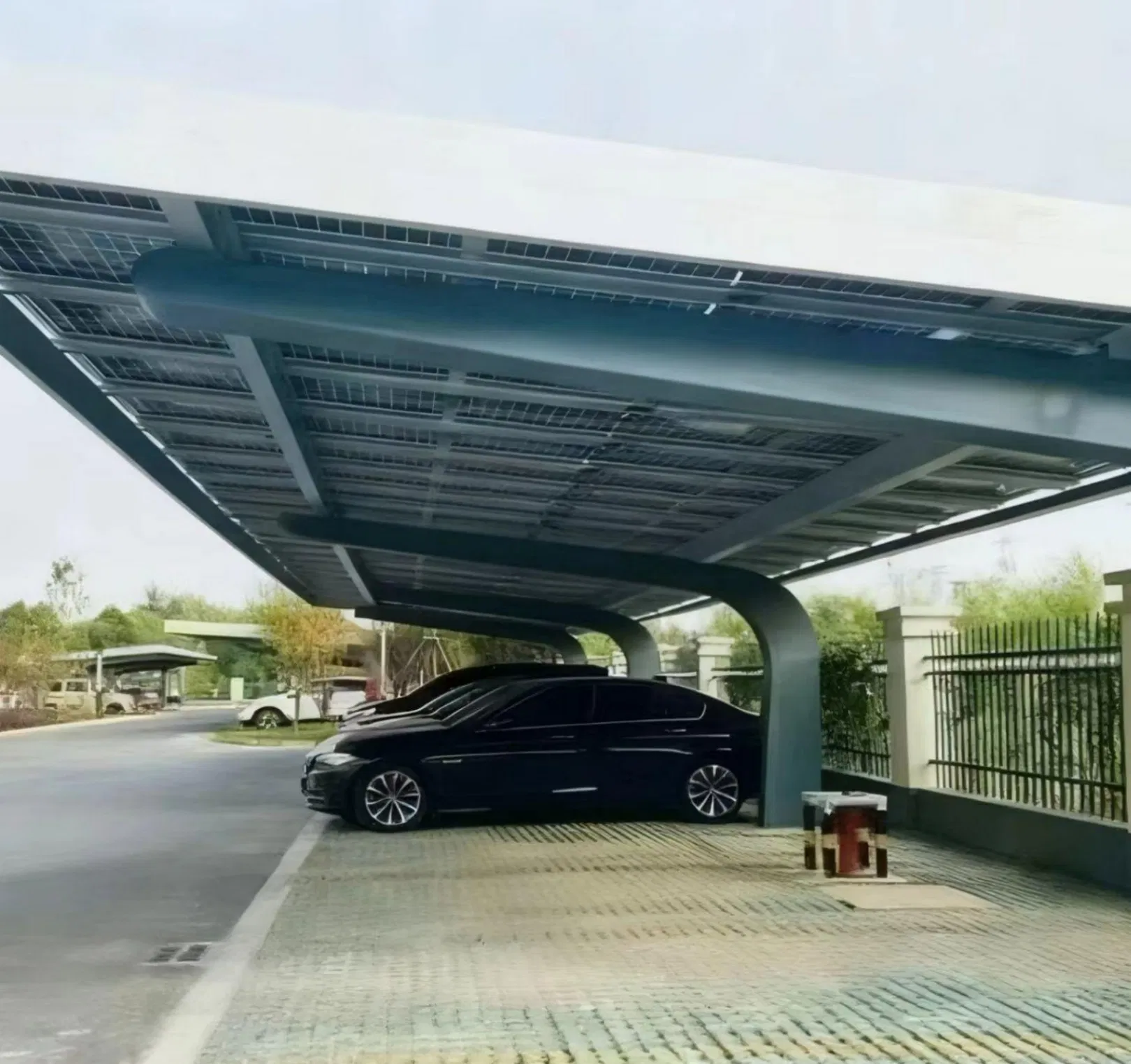 Zn-Al-Mg Coated Steel Solar-Powered Carport