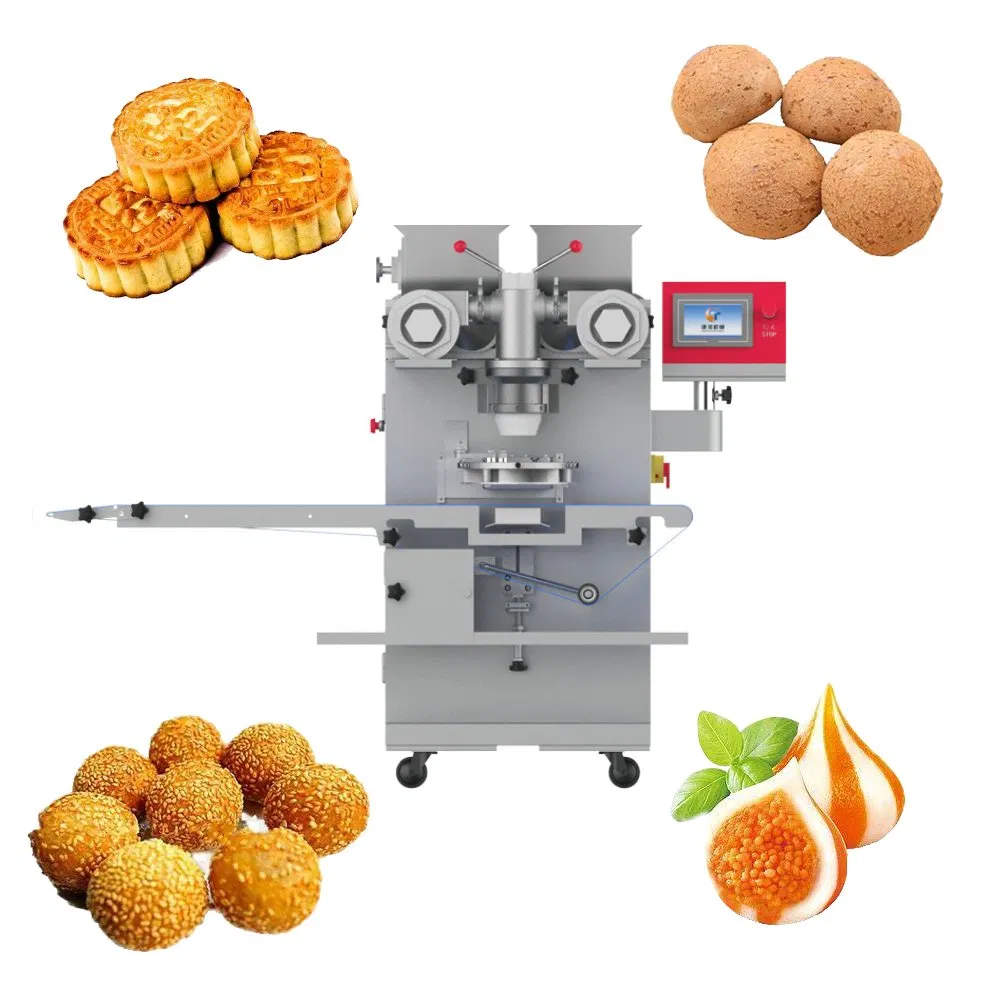 Fully Automatic Electric Dual Filling Encrusting Machine ST-168 Chengtao Kibbeh Coxinha Maamoul Mooncake Kubba 30-120PCS/Min
